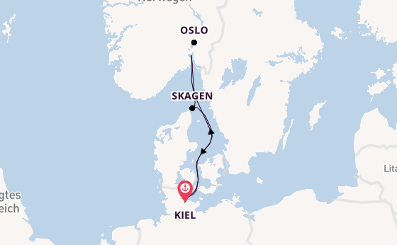 Kurzreise nach Oslo & Skagen ab Kiel