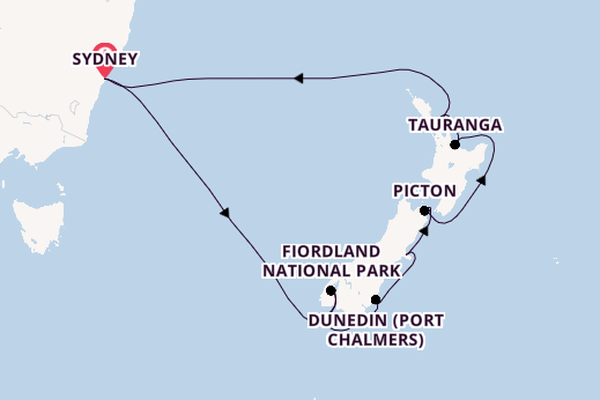 New Zealand from Sydney, Australia with the Royal Princess