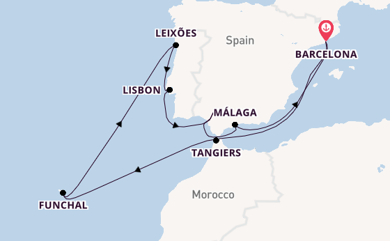 Western Mediterranean from Barcelona, Spain with the Celebrity Equinox