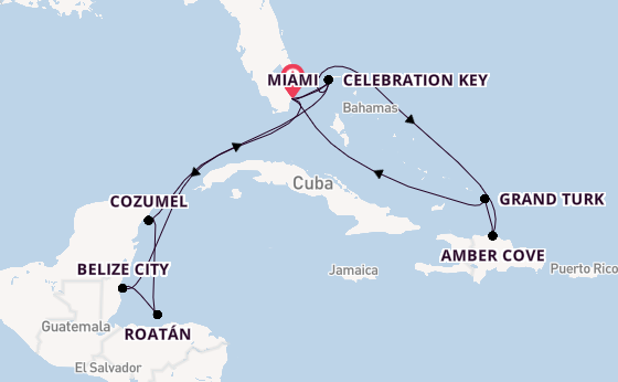Caribbean from Miami, Florida with the Regal Princess