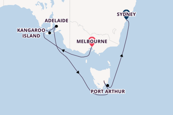 Australia from Melbourne, Australia with the Crown Princess