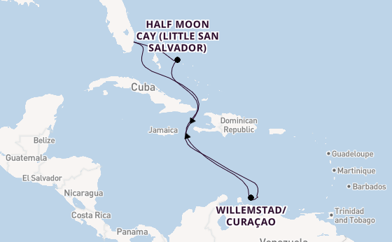 Caribbean from Fort Lauderdale (Port Everglades), Florida, USA with the Nieuw Amsterdam