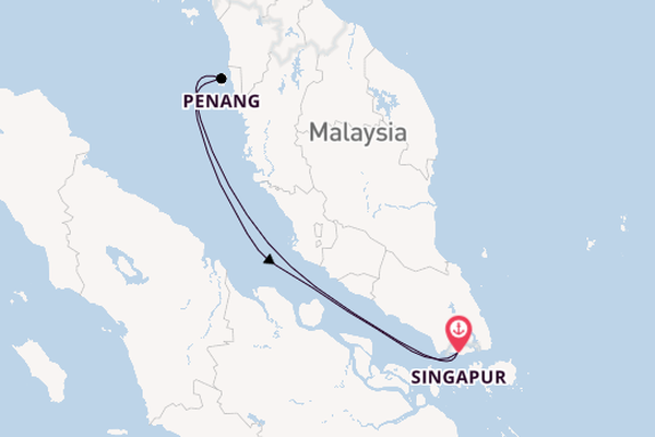 Südostasien ab Singapur, Singapur auf der Navigator of the Seas 
