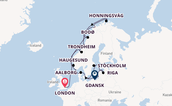 Norway from London, England, United Kingdom with the Seabourn Quest