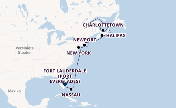 USA Ostküste ab Québec, Kanada auf der Sapphire Princess