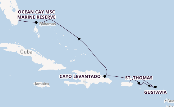Caribbean vanaf San Juan, Puerto Rico met de EXPLORA IV