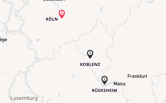 Rhein ab Köln, Deutschland auf der RHEIN SYMPHONIE