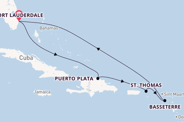 Caribbean vanaf Fort Lauderdale, Verenigde Staten met de Celebrity Beyond