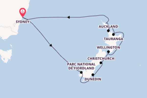Tauranga et une dépaysante croisière depuis Sydney