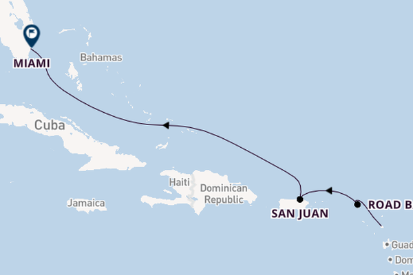 Caribbean vanaf St. John's, Antigua, Antigua en Barbuda met de EXPLORA I
