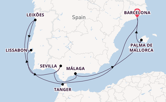 Westelijke Middellandse Zee vanaf Barcelona, Spanje met de Celebrity Equinox