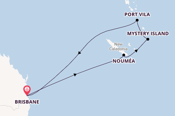 South Pacific from Brisbane, Australia with the Carnival Encounter