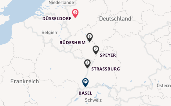 Rhein ab Düsseldorf, Deutschland auf der VIVA MOMENTS
