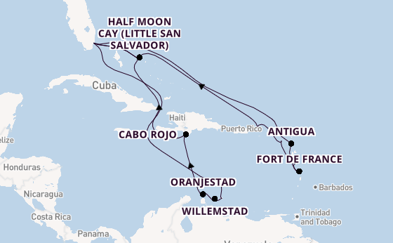 Caribbean from Miami, Florida with the Zuiderdam