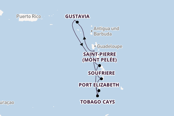 Südliche Karibik ab Philipsburg, St. Maarten auf der SEA CLOUD II