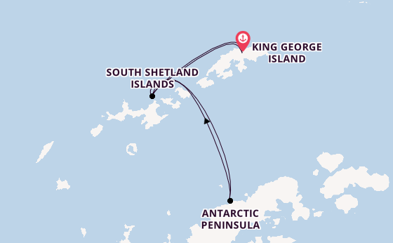 Antarctic Ocean from King George Island, Antarctica with the Silver Wind
