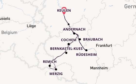 Rijn vanaf Keulen, Duitsland met de Rhein Prinzessin