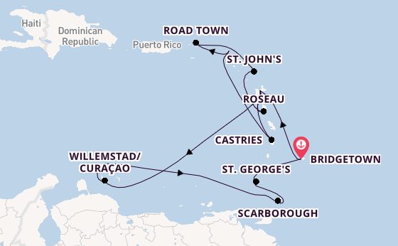 Picturesque voyage from Bridgetown with Ambassador Cruise Line