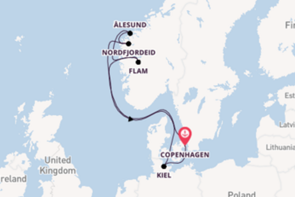 Sailing from Copenhagen with the MSC Euribia