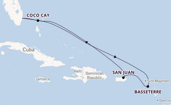 Caribbean vanaf Fort Lauderdale, Verenigde Staten met de Celebrity Beyond