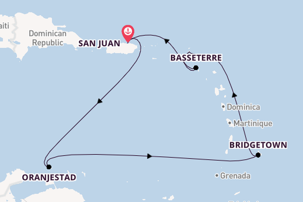 Caribbean from San Juan, Puerto Rico with the Norwegian Viva