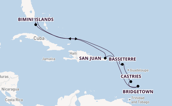 Caribbean from United Kingdom with the Azamara Onward