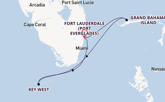 Karibik ab Fort Lauderdale (Port Everglades), USA auf der Jewel of the Seas