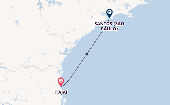 Brasilien ab Itajaí, Brasilien auf der MSC Musica
