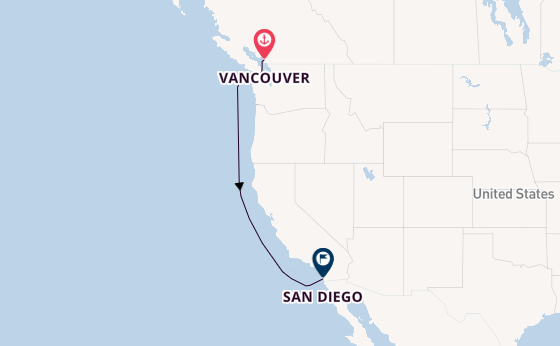 Amerikaanse Westkust vanaf Vancouver, Canada met de Disney Magic