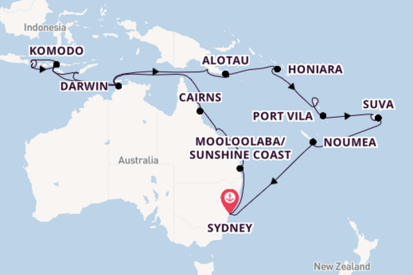 Vibrant journey from Sydney with Oceania Cruises