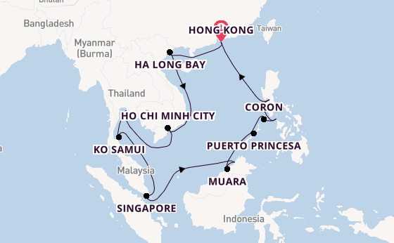 Southeast Asia from Hong Kong, China with the Seven Seas Explorer