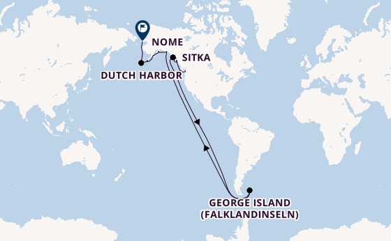 Alaska ab Vancouver, Kanada auf der MS Roald Amundsen