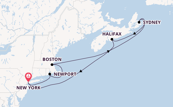 USA Ostküste ab New York auf der Norwegian Escape