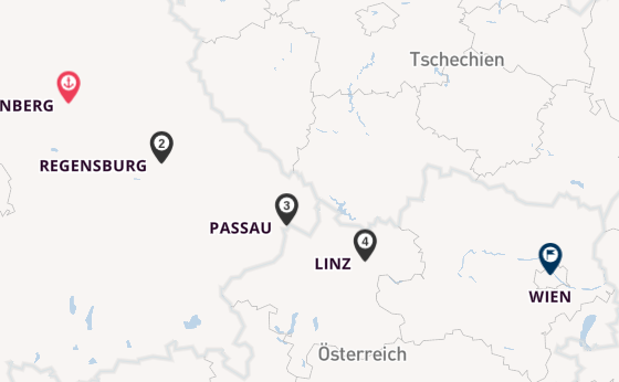 Donau ab Nürnberg, Deutschland auf der VIVA ENJOY
