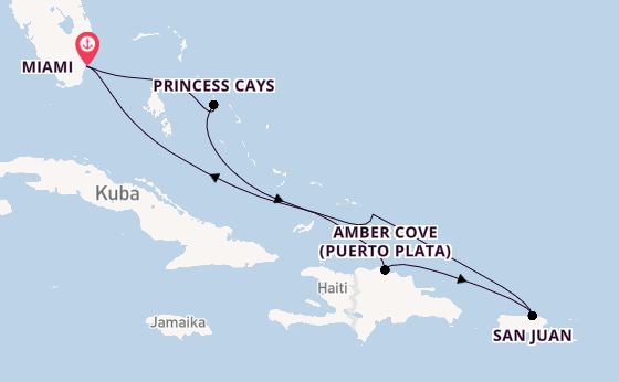 Karibik ab Miami auf der Regal Princess