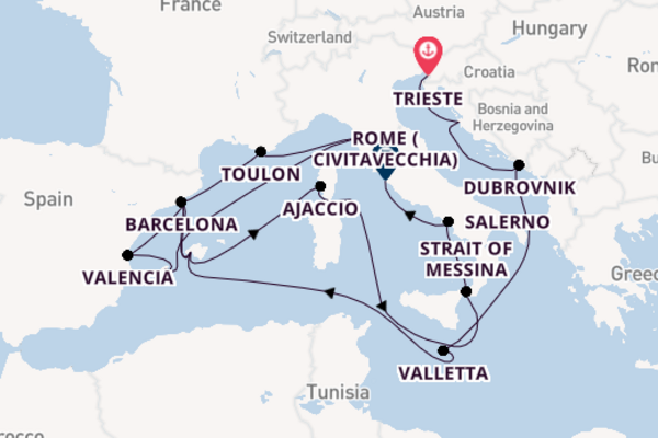 Expedition from Trieste with the Queen Victoria