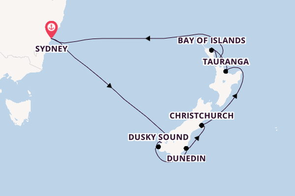 Neuseeland ab Sydney auf der Celebrity Edge