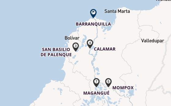 South America from Cartagena, Colombia with the AmaMelodia