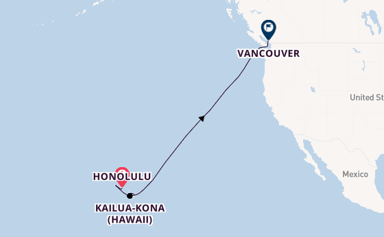 Hawaii from Honolulu, Hawaii, USA with the Silver Whisper