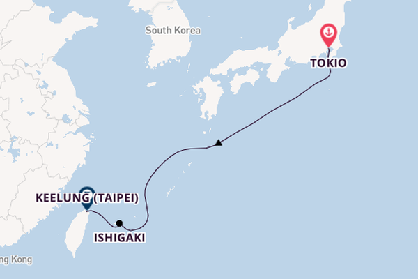 Japan vanaf Tokio, Japan met de MSC Bellissima