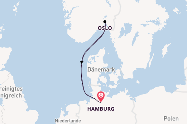 Norwegen ab Hamburg, Deutschland auf der Mein Schiff Relax