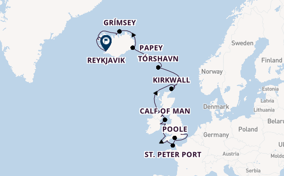 British Isles from Greenwich (London), England with the Seabourn Venture