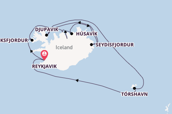 Cruise with Silversea from Reykjavik