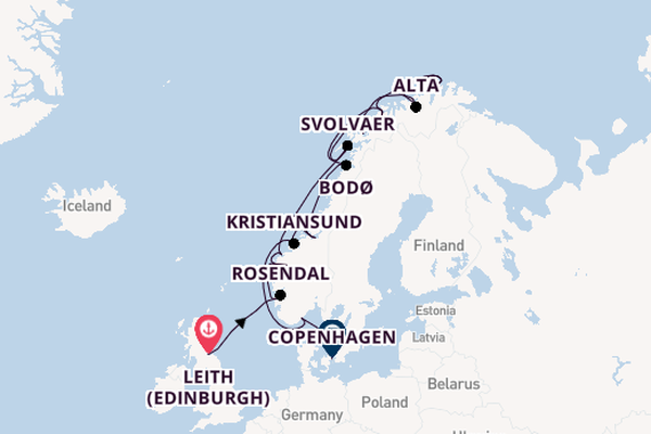 Norway from Leith (Edinburgh), Scotland with the Azamara Quest