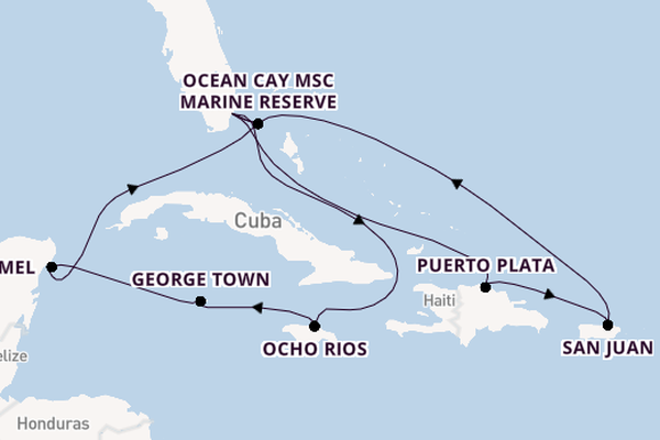 The Caribbean & Bahamas From Miami