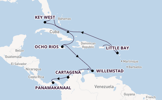 Caribbean vanaf San Juan, Puerto Rico met de EXPLORA III