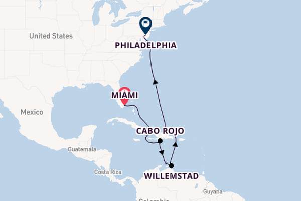 Caribbean vanaf Miami, Verenigde Staten met de Norwegian Jewel