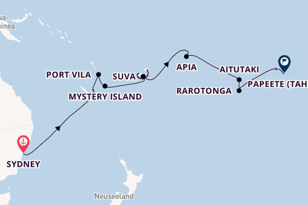 Norwegian Spirit - Von Sydney bis Tahiti: die Südsee abseits der üblichen Routen