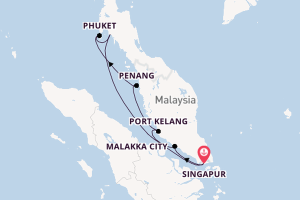 Südostasien ab Singapur, Singapur auf der Explora III