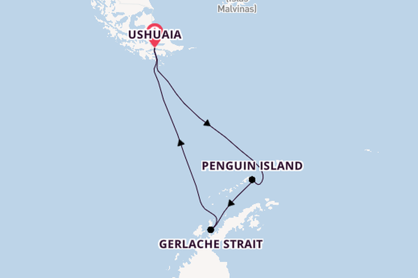 Transatlantik ab Ushuaia, Argentinien auf der MS Roald Amundsen